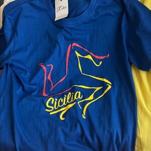 Blue Sicilia Graphic T-Shirt